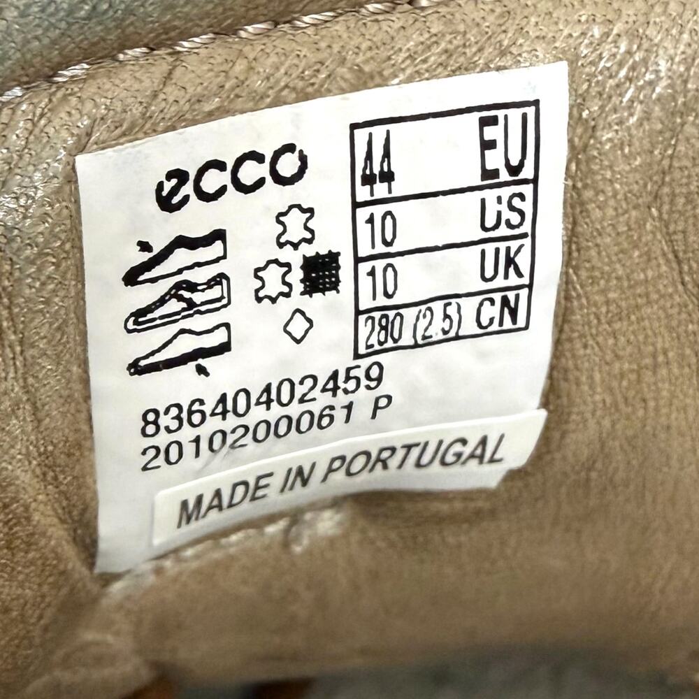 ECCO ST.1 Hybrid Leather Oxford Laced Up Dress Shoes Mens Size 10 Light Gray - Picture 11 of 12